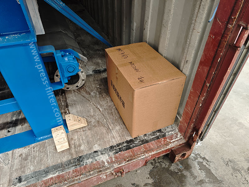 Filter press shipment