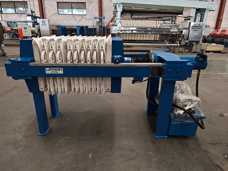 Filtre-presse à chambre de 4 m² destiné à un client de Dubaï